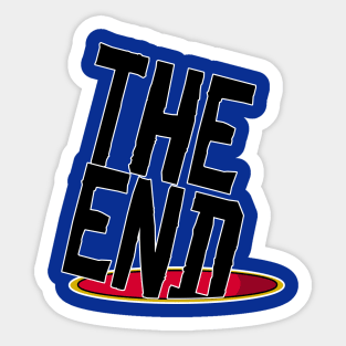 The End - Typography Design Sticker